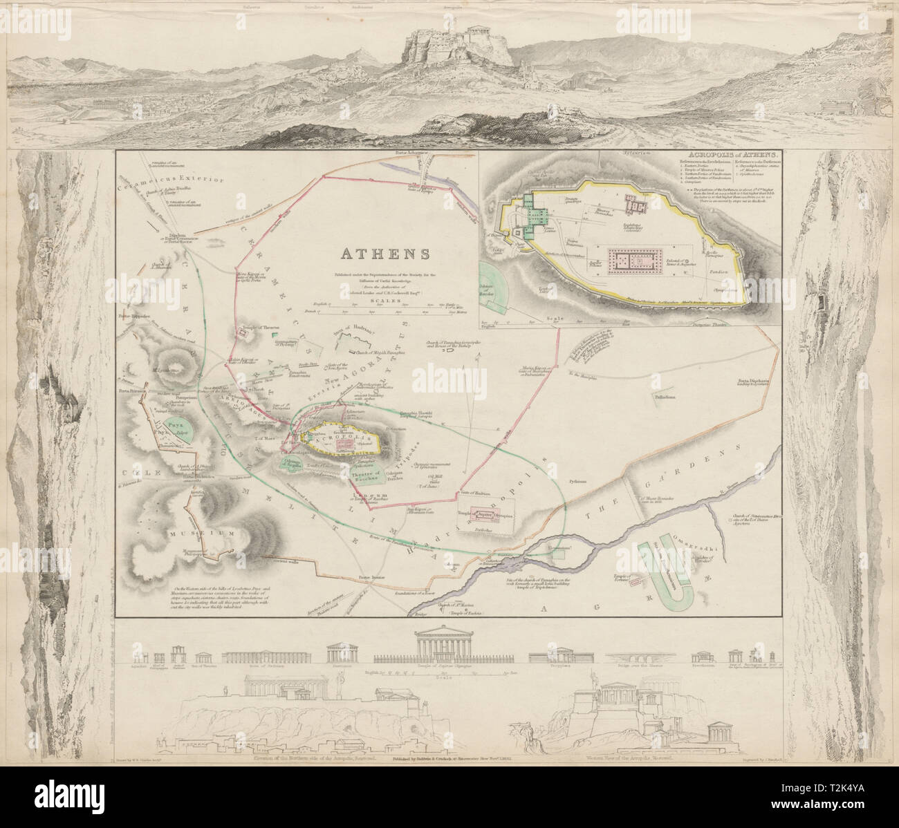 Antike Griech. Stadt In Italien 4 Buchstaben Das antike Athen. Αθήνα antike Stadt Stadtplan Plan. Akropolis. SDUK