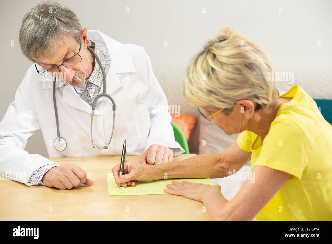 Parkinson-Erkrankung Stockfoto