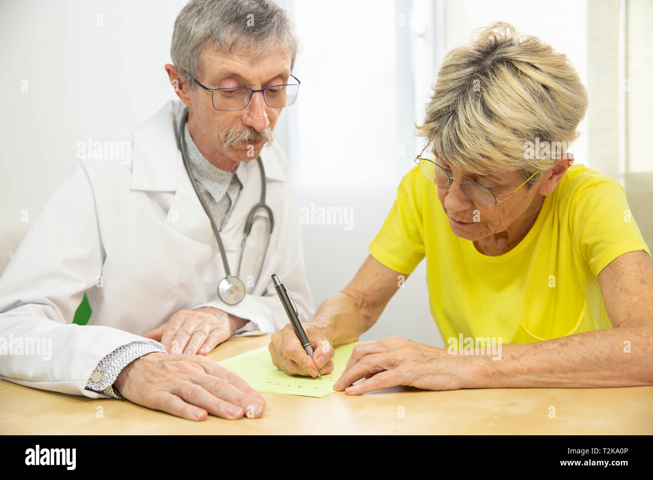 Parkinson-Erkrankung Stockfoto