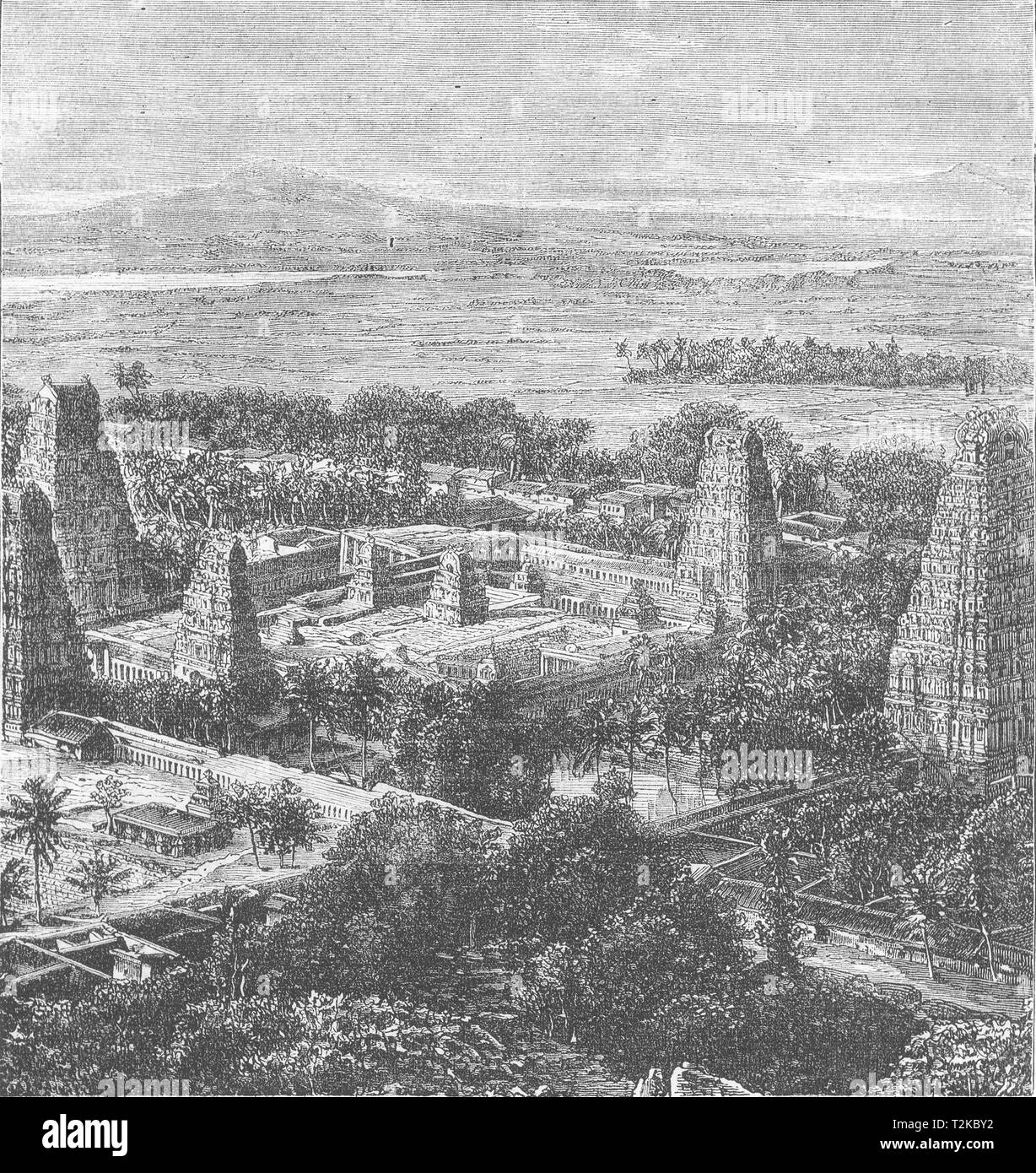 CHENGALPATTU. Bird's-Eye Pagode der Eagle's Nest (Chennai Präsidentschaft) c 1880 Stockfoto