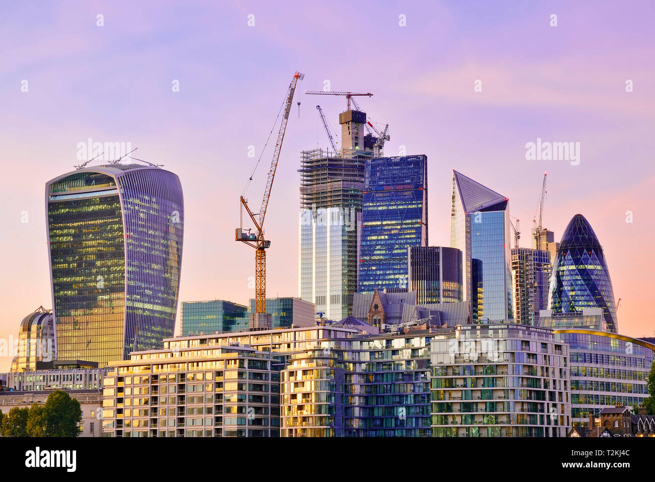 Stadt London Financial District, Vereinigtes Königreich Stockfoto