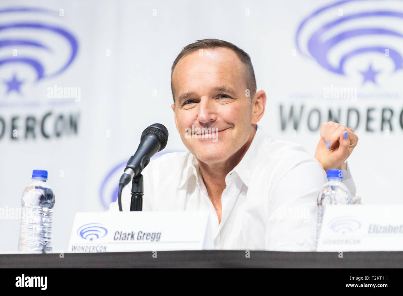 März 31, 2019 - Clark Gregg in der Marvel Agenten von S.h.i.e.l.d Panel während der San Diego Comic-Con präsentiert Wonder-Con 2019 Tag 2 im Anaheim Convention Center in Anaheim, Kalifornien, 30. März 2019 (Bild: © Marissa Carter/ZUMA Draht) Stockfoto