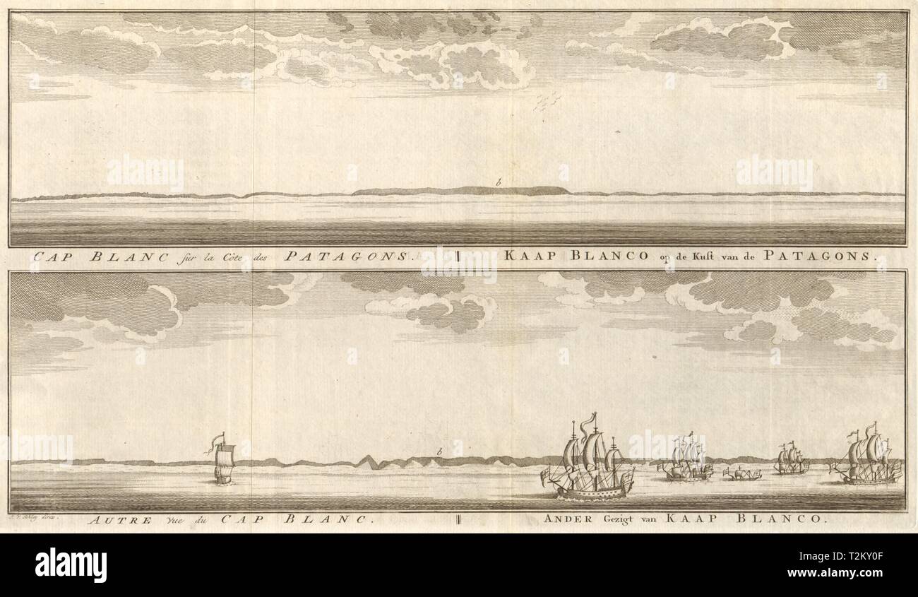 Cabo Blanco. Patagonien Küste Profil. Puerto Deseado. Argentinien. SCHLEY 1757 Stockfoto