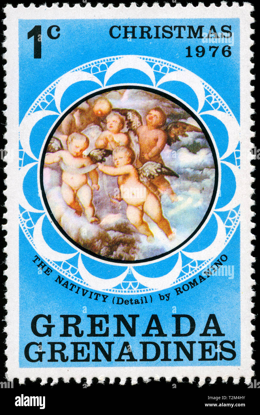 Briefmarke von Grenada Grenadinen in der Weihnachtszeit 1976 Serie Stockfoto