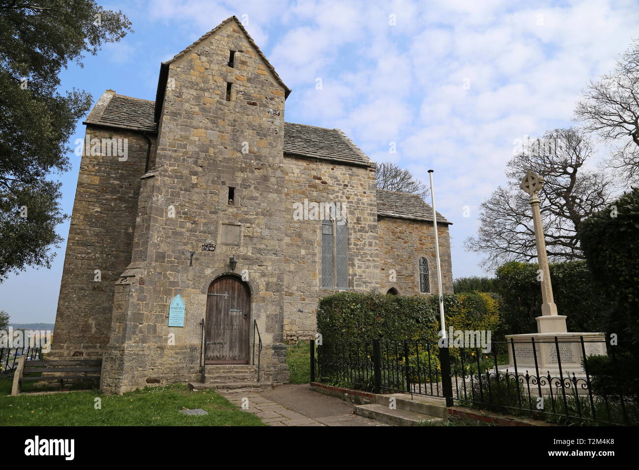 St Martin's (aka St Martin's-auf-die-Wände) Angelsächsische Kirche, Wareham, Isle of Purbeck, Dorset, England, Großbritannien, USA, UK, Europa Stockfoto