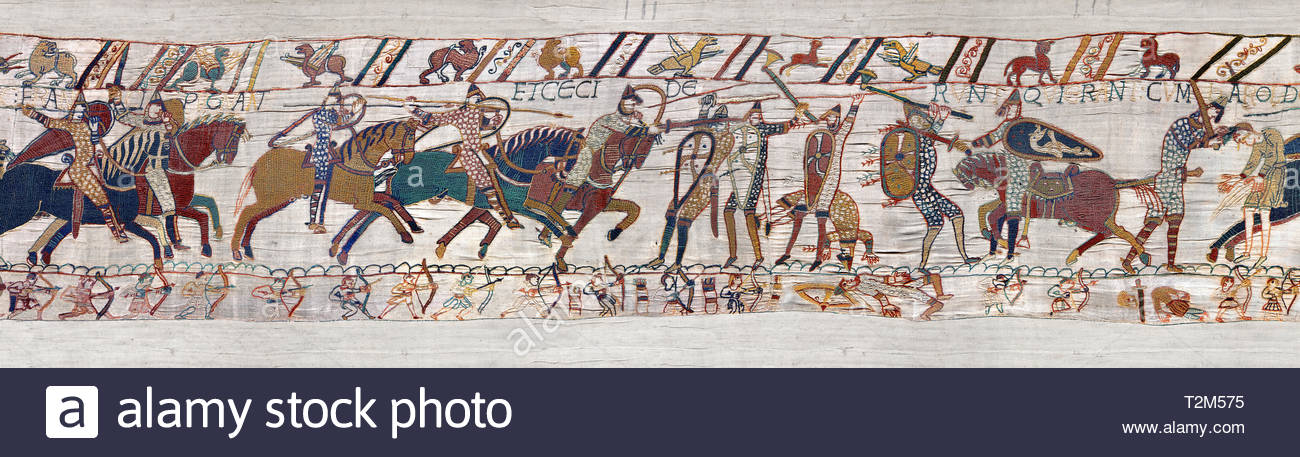 11 Jahrhundert Mittelalterlichen Teppich Von Bayeux Szene 56