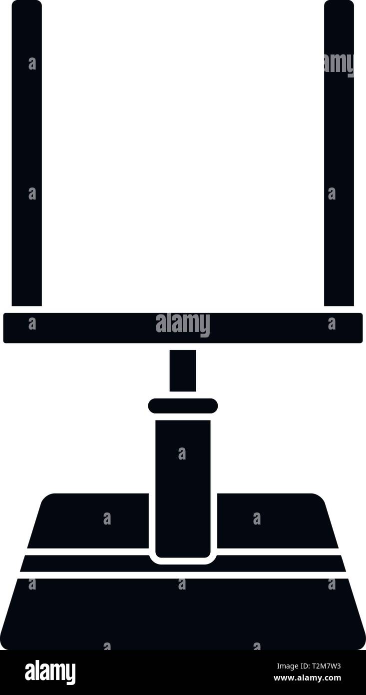 American Football tor Symbol. Einfache Abbildung: American Football tor Vektor Symbol für Web Design auf weißem Hintergrund Stock Vektor