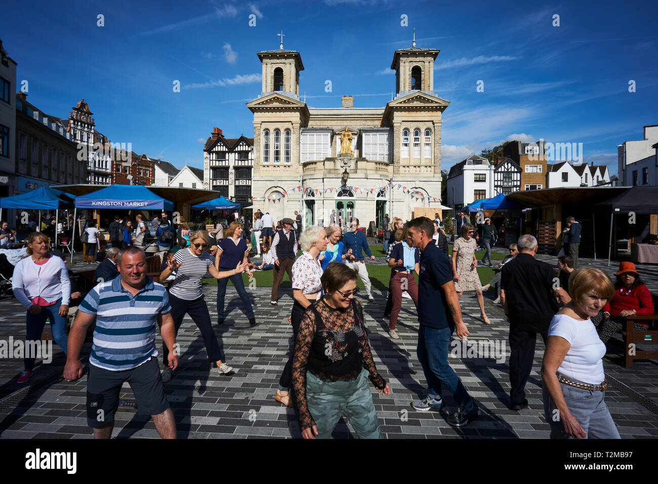 Air tanzen Veranstaltung in Kingston, London, UK Open Stockfoto