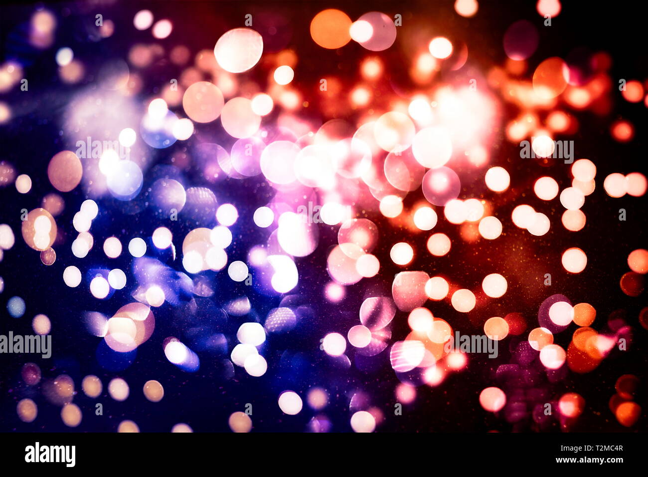 Glitzernde Leuchten Lampen leuchten Hintergrund: Blur von Weihnachten  wallpaper Dekorationen Konzept. Holiday festival Hintergrund: sparkle Kreis  beleuchtet Feiern dis Stockfotografie - Alamy