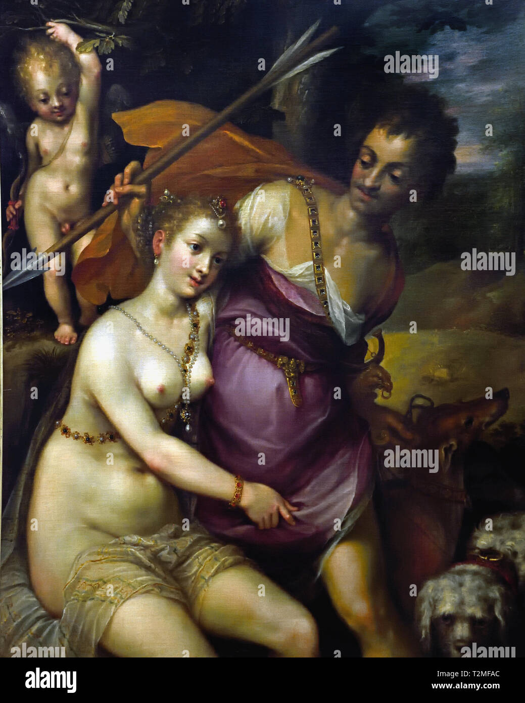 Venus Trauer den Tod von Adonis1560 unbekannten Meister aus dem 16. Jahrhundert, Flämisch, Der, Niederlande, Niederländisch Stockfoto