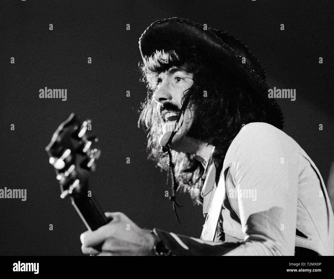 Gitarrist MANNY CHARLTON in der Schottischen Hard-Rock-Band Nazareth Stockfoto