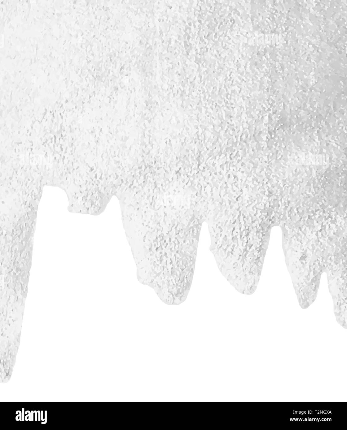 Vector silber Farbe Flüssigkeit nach unten tropfen Hintergrund Vorlage für die Kopie Raum Karten metallische Aquarell grauer Hintergrund Stock Vektor