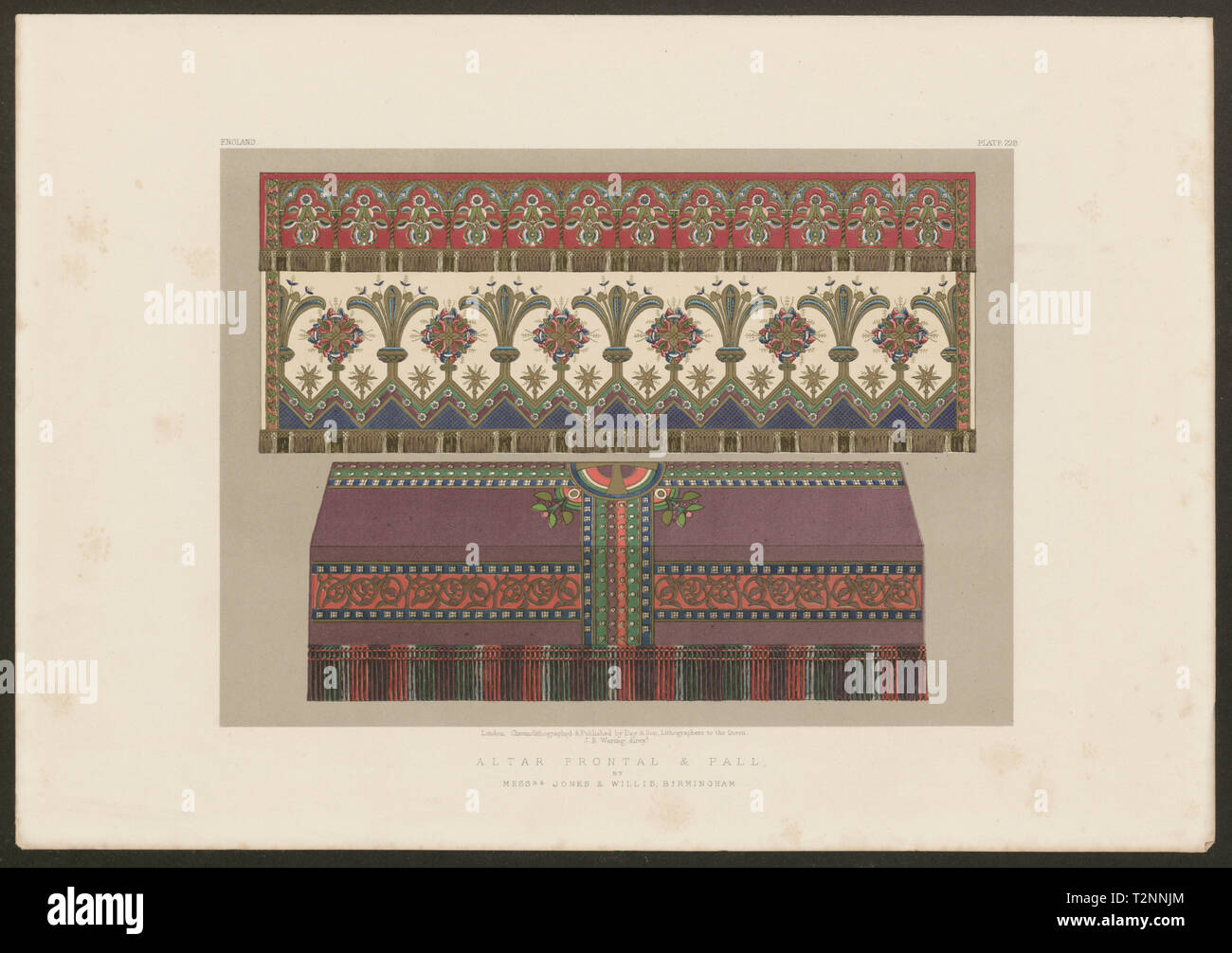 Internationale Ausstellung. Ändern frontal/Pall. Jones & Willis, Birmingham 1862 Stockfoto