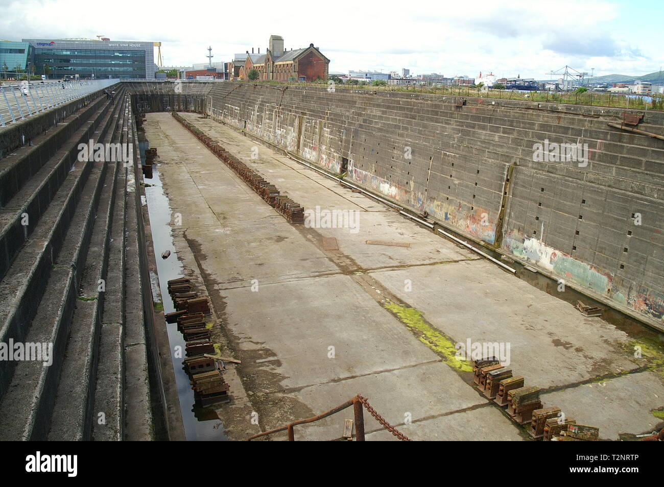 Thompson Graving Dock Belfast, RMS Titanic, Belfast Schiffswerft Stockfoto