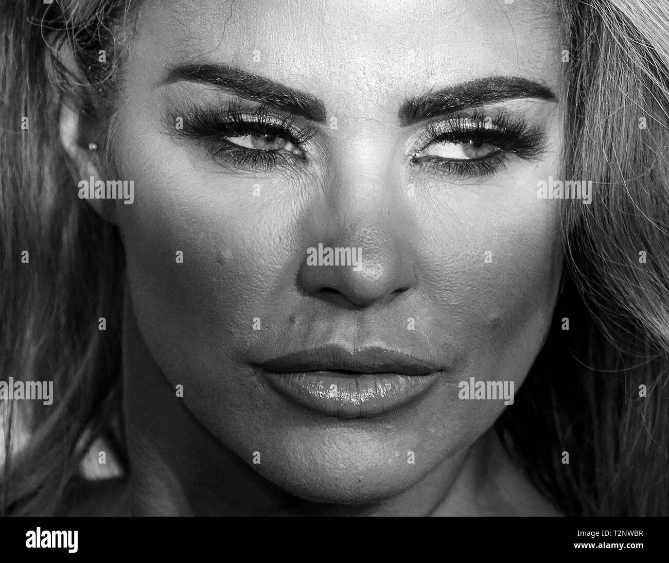 Katie Price Alias Jordan, bei einer Filmpremiere in London. Februar 2017. Stockfoto Katie Price Alias Jordan, bei einer Filmpremiere in London. Februar 2017. Stockfoto
