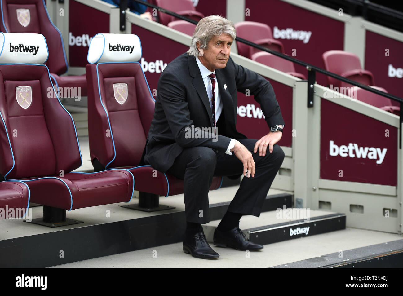 West Ham United manager Manuel Pellegrini Stockfoto