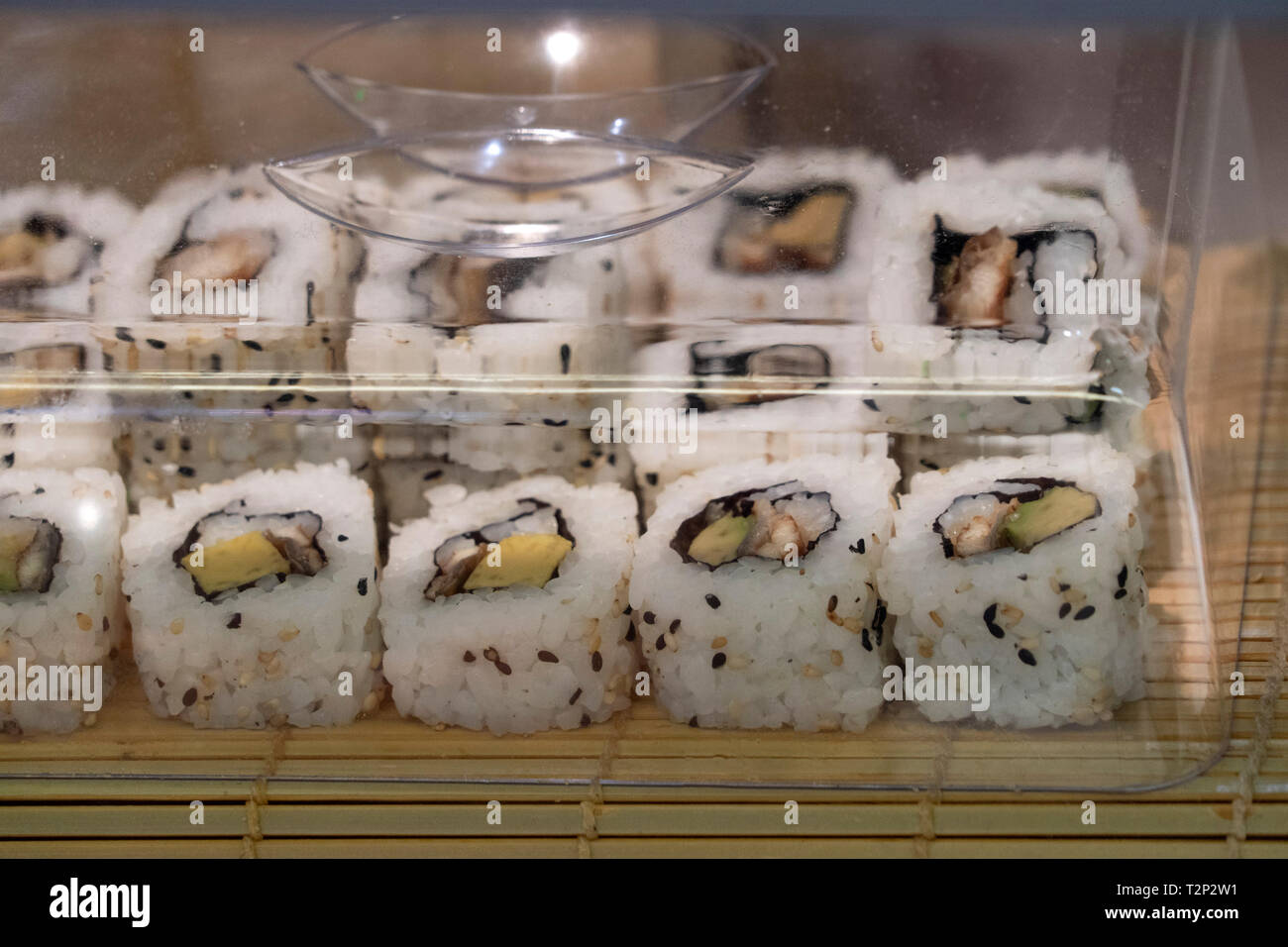 Sushi am Markt detail Stockfoto
