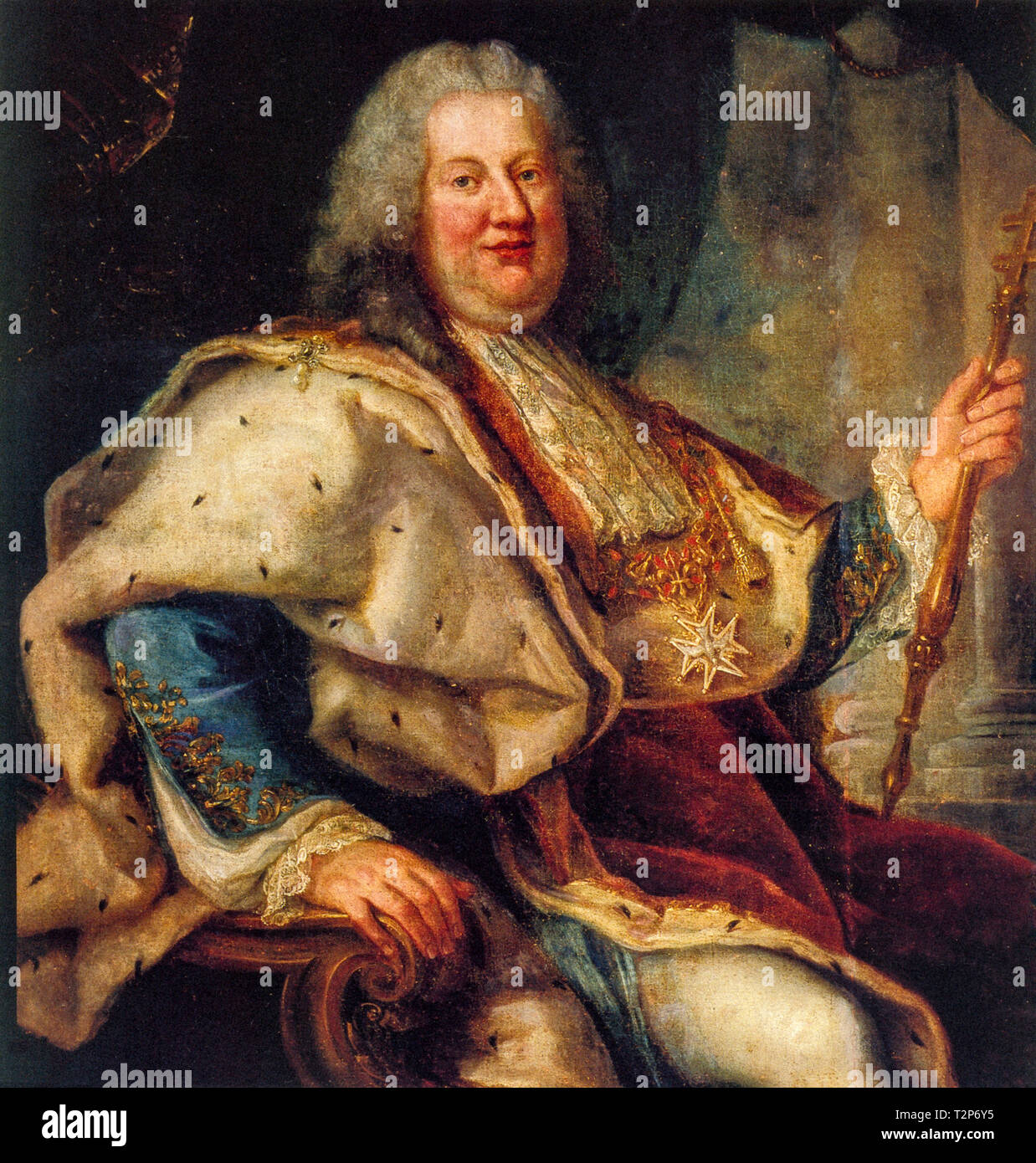 Ich Stanislaus Leszczynski, auch bekannt als Stanislaw Boguslaw Leszczynski (Lemberg, 20. Oktober 1677-Lunéville, 23. Februar 1766), war ein polnischer Adliger, König von Polen und großfürst von Litauen, Erste (1704-1709) während des Ersten Weltkriegs von Norden, dann wieder (1733-1736) Stockfoto