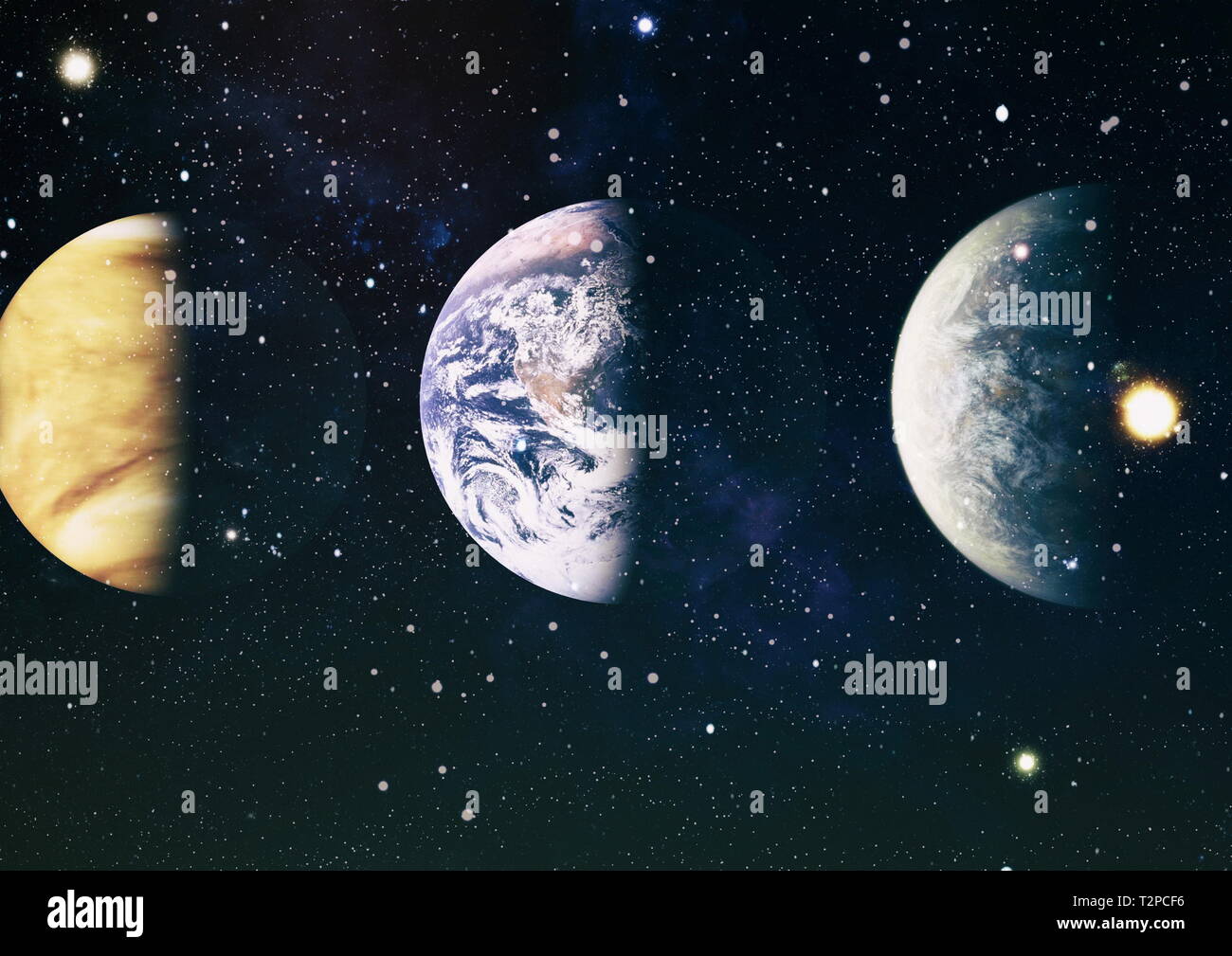 Hohe Qualität Raum Hintergrund. Elemente dieses Bild von der NASA eingerichtet. Stockfoto