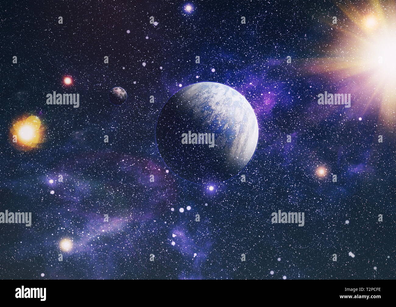 Hohe Qualität Raum Hintergrund. Elemente dieses Bild von der NASA eingerichtet. Stockfoto