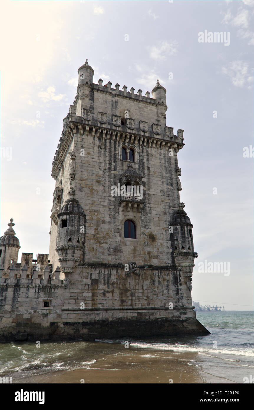Turm von Belem, Lissabon, Portugal Stockfoto