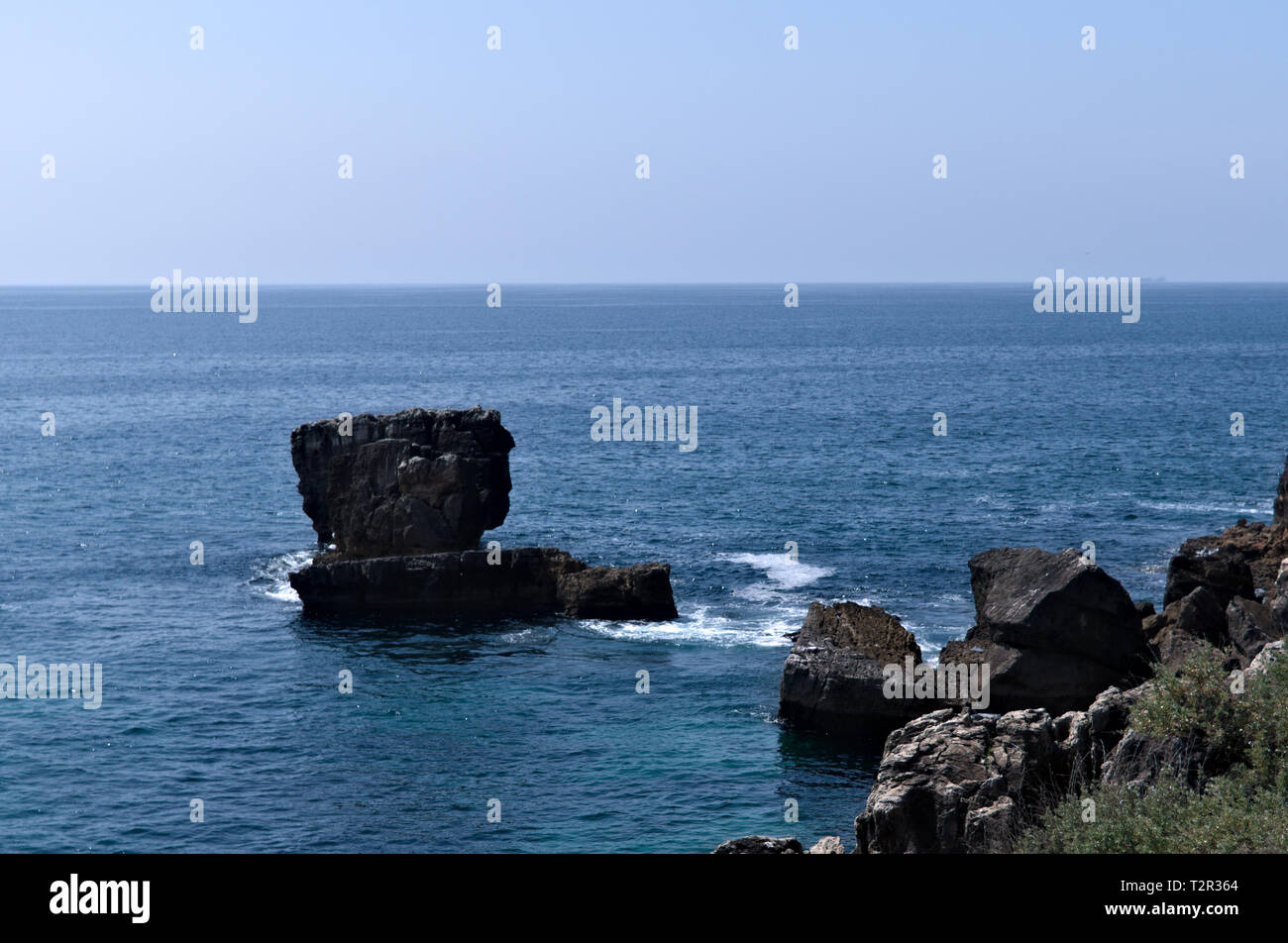 Atlantikküste, Cascais, Portugal. Stockfoto