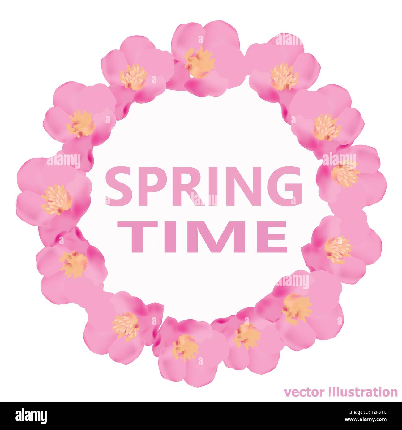 Helle Frühling Blumen. Frühling Hintergrund mit schönen bunten Blumen. Vector Illustration. Stock Vektor