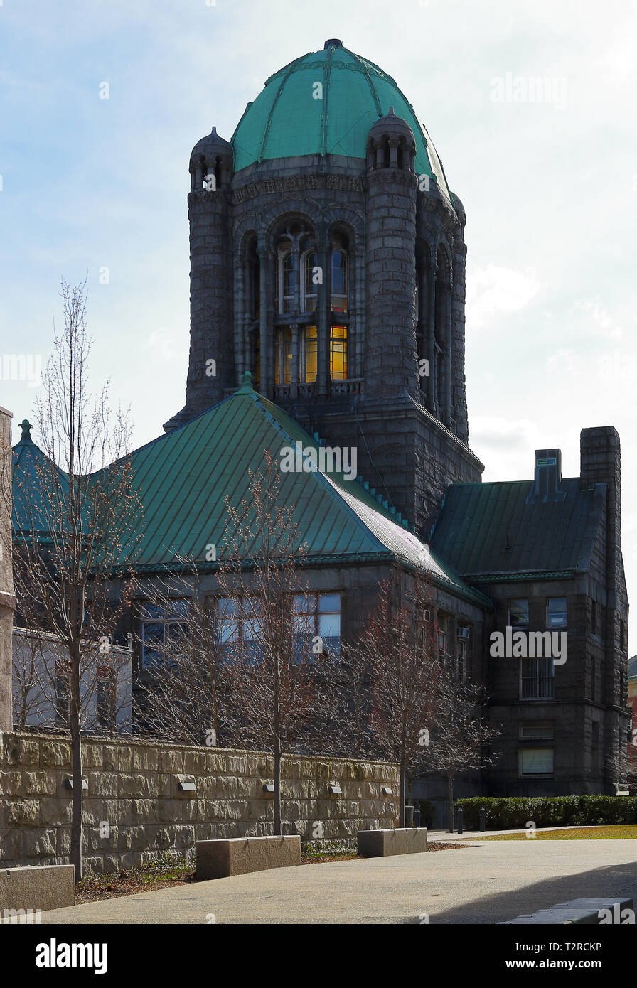 Die Bristol County Courthouse in Taunton, Massachusetts, ein beeindruckendes Gebäude Stockfoto