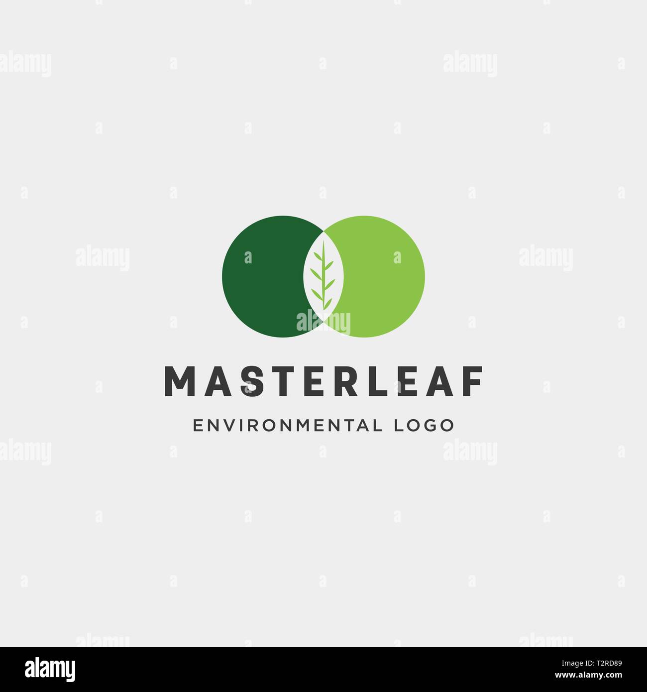 Master blatt Kreis abstrakt einfaches Logo template Vector Illustration icon-Element-Vektor Stock Vektor