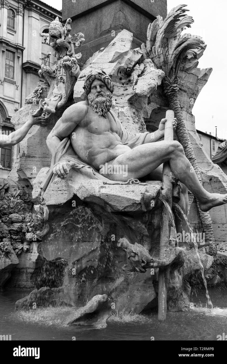 Piazza Navona in Rom, Italien. Stockfoto