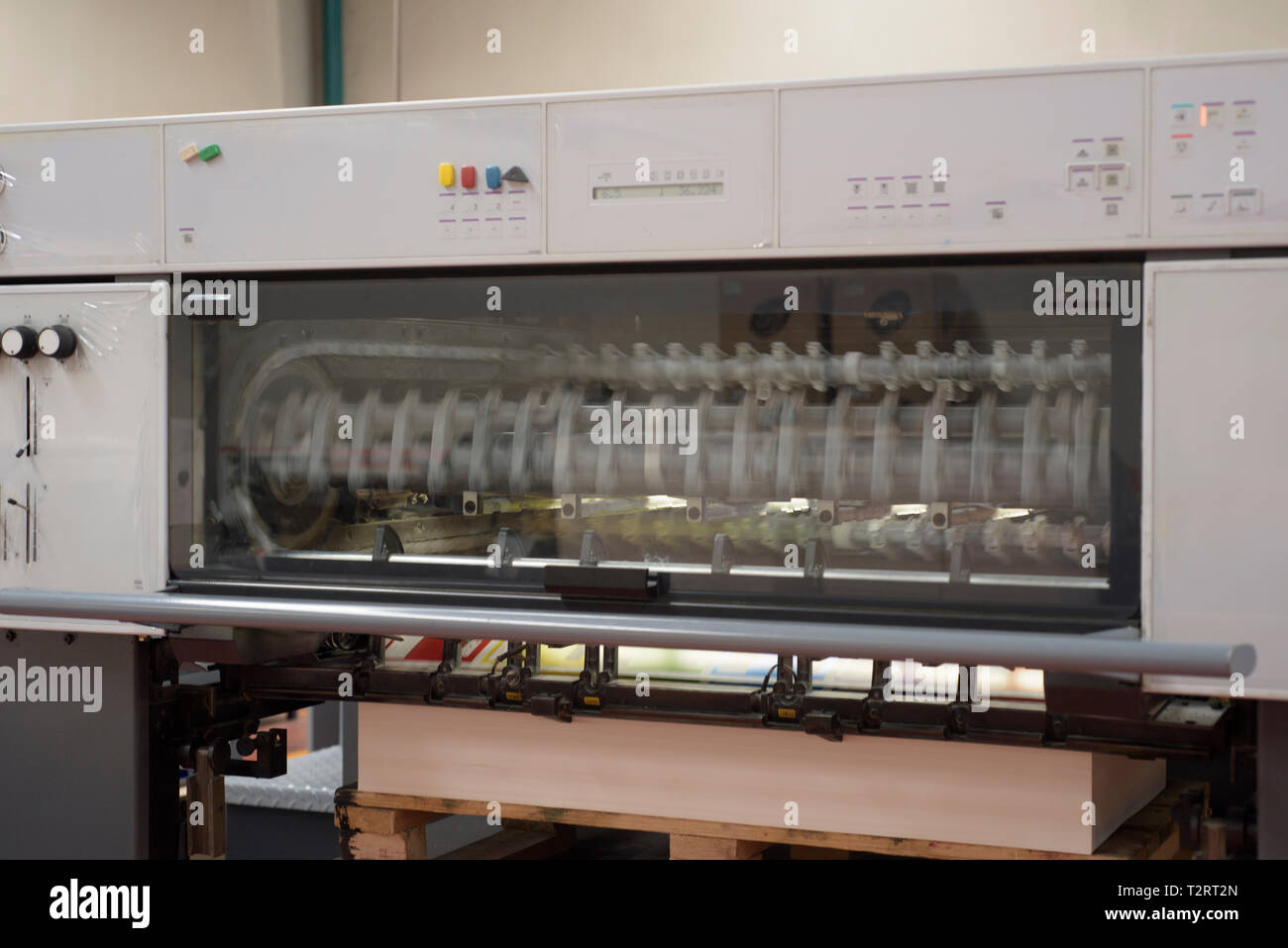 Digitaldruck Industrieanlagen Stockfoto