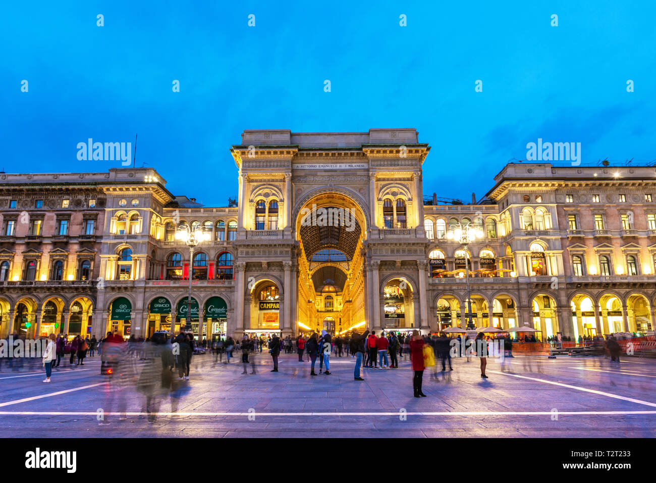 Berühmte Galleria Vittorio Emanuele II in Mailand, Italien Stockfoto
