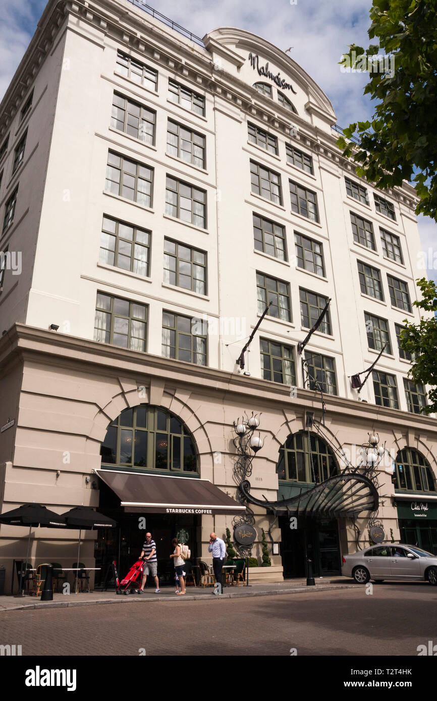 Die markante Malmaison Hotel in Newcastle upon Tyne, England, Großbritannien, das ist ein denkmalgeschütztes Gebäude Stockfoto