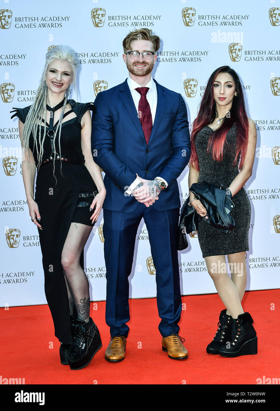 London, Großbritannien. 4. April 2019. Arrivers an der British Academy Award (BAFTA) Spiele in der Queen Elizabeth Hall, Southbank Centre am 4. März 2019, London, UK. Bild Capital/Alamy leben Nachrichten Stockfoto