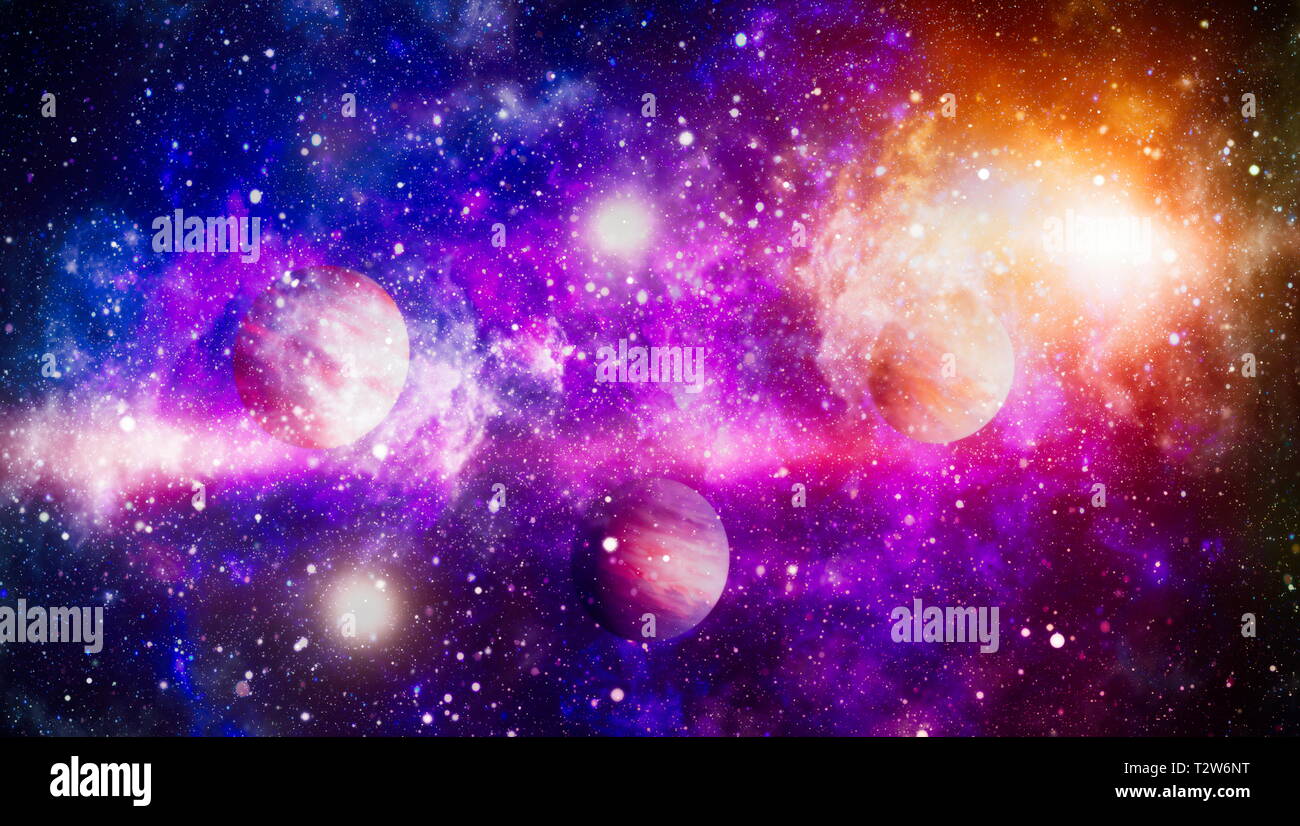 Deep Space Art Galaxien, Nebel und Sterne im Universum. Elemente dieses Bild von der NASA eingerichtet Stockfoto