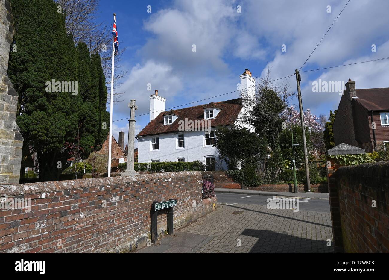 Uckfield East Sussex England UK-malerischen Kirche entfernt Stockfoto