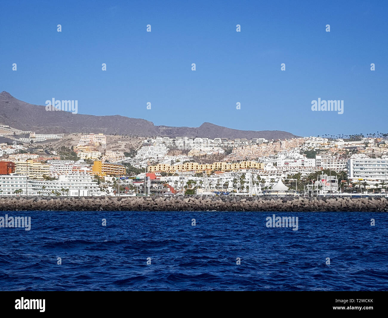 Teneriffa, Spanien - 22. März 2019: Küste der Insel Teneriffa, Teil der Spanien Kanarische Inseln, am Atlantischen Ozean und an der Küste von West Stockfoto