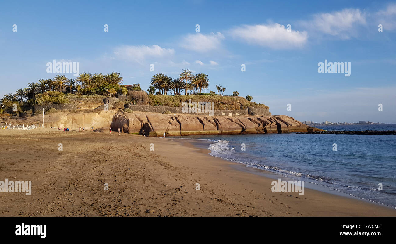Teneriffa, Spanien - 22. März 2019: Küste der Insel Teneriffa, Teil der Spanien Kanarische Inseln, am Atlantischen Ozean und an der Küste von West Stockfoto