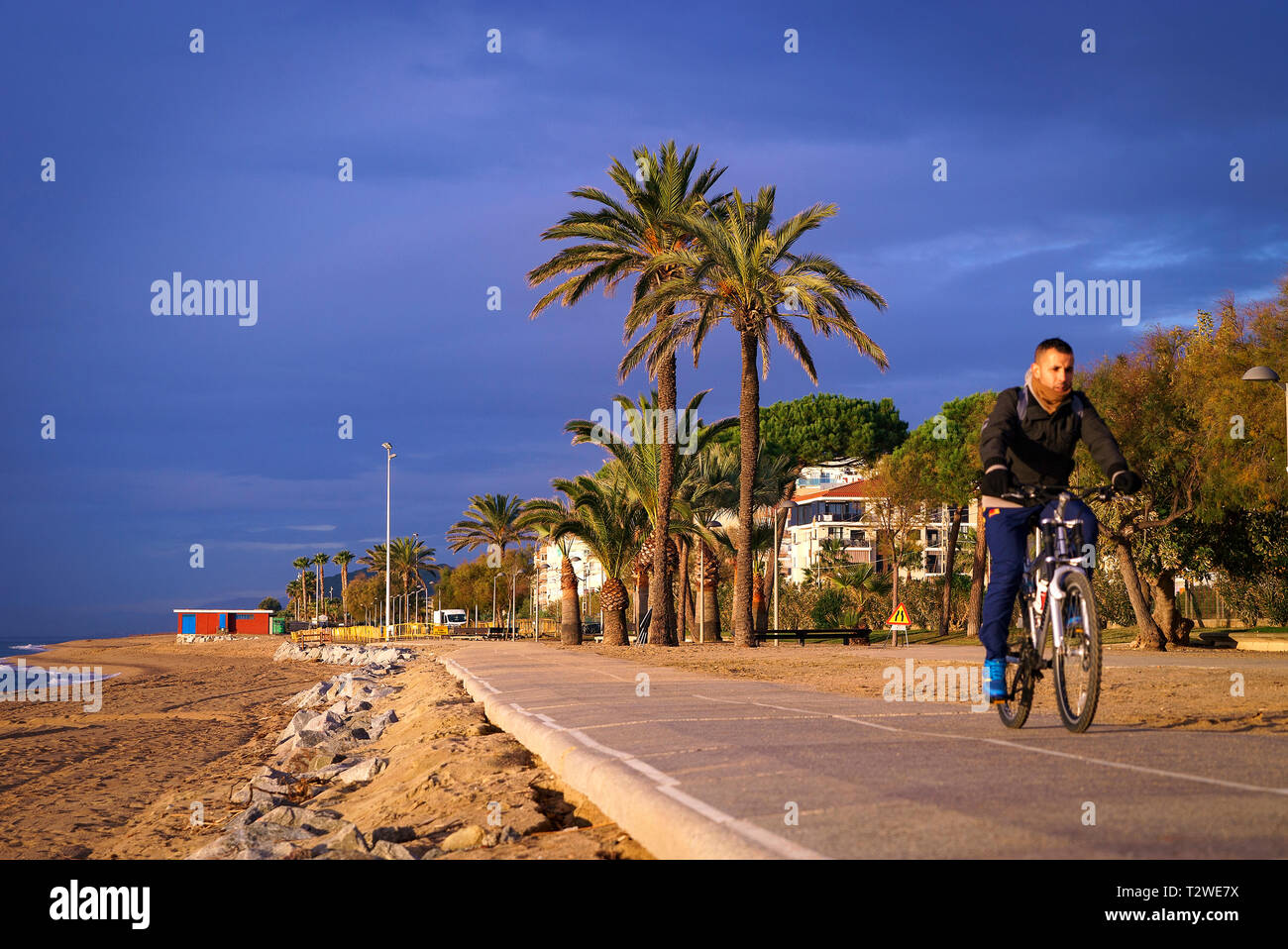 Pineda de Mar Barcelona. Catalunya. Spanien Stockfoto