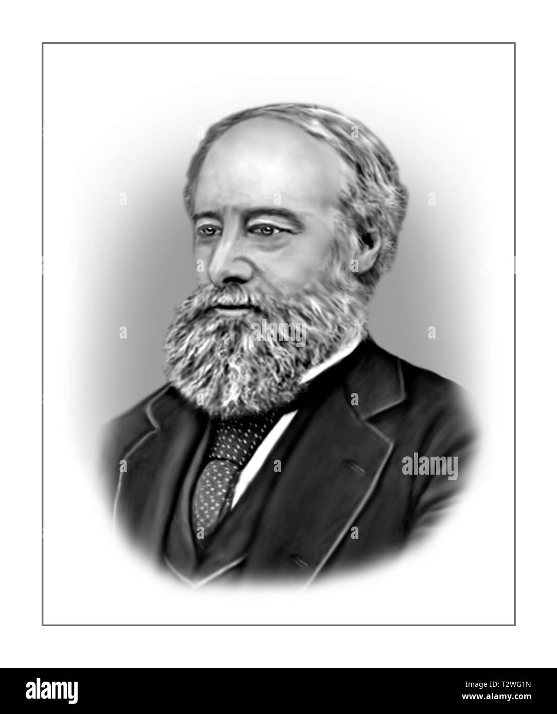 James Prescott Joule 1818-1889 Englischer Physiker Mathematiker Stockfoto