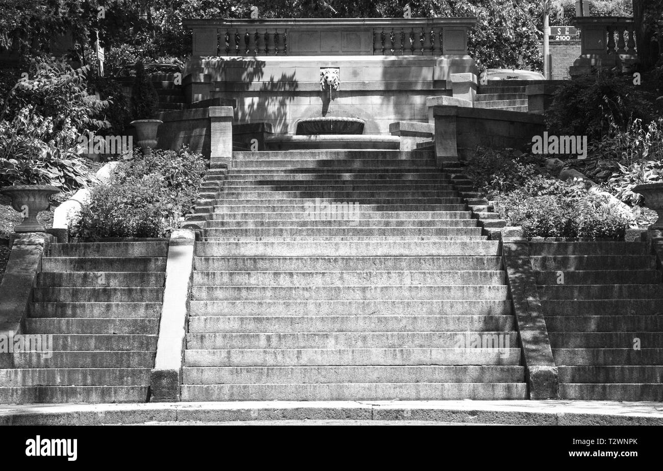 Spanische Treppe in Washington DC Stockfoto