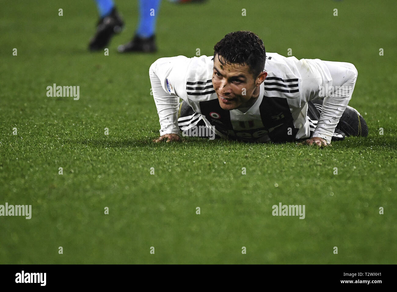 Serie A TIM Fußballspiel im Stadion San Paolo in Neapel statt. Napoli Juventus beendet 1 - 2, der Meister portugiesische Cristiano Ronaldo. 03/03/2019, Neapel, Italien Wo: Neapel, Italien Wann: 03 Mar 2019 Credit: IPA/WENN.com ** Nur für die Veröffentlichung in Großbritannien, den USA, Deutschland, Österreich, Schweiz ** verfügbar Stockfoto