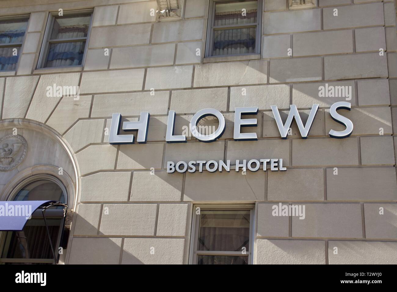 Loews Boston Hotel in Back Bay, Boston Stockfoto