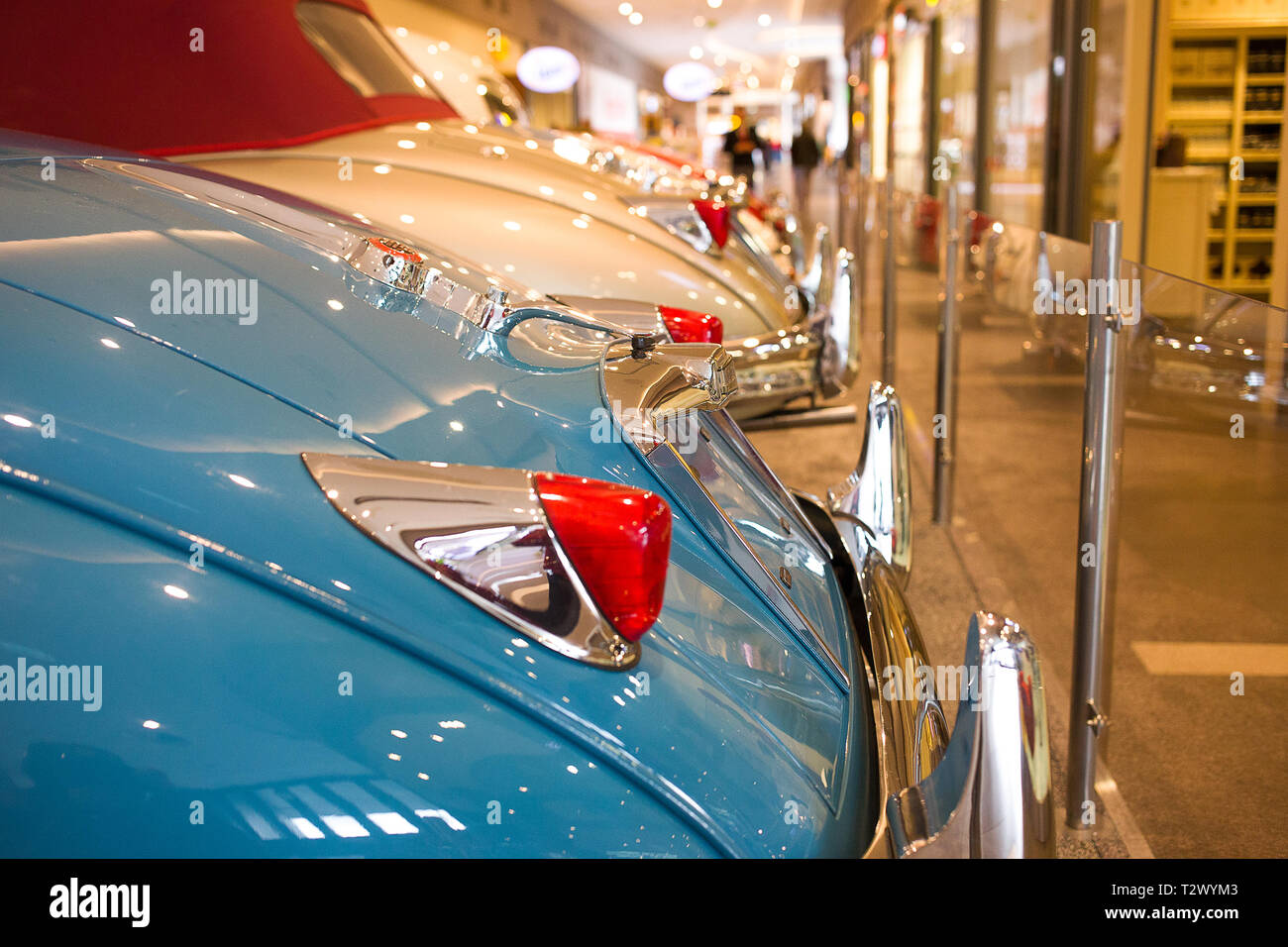 Poznan - Polen/28. März 2019 Classic Jaguar Cars Ausstellung Stockfoto