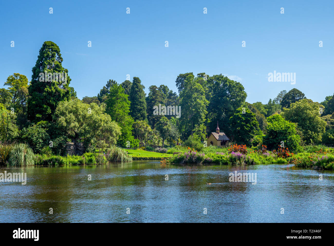 Royal Botanic Gardens in Melbourne, Australien Stockfoto
