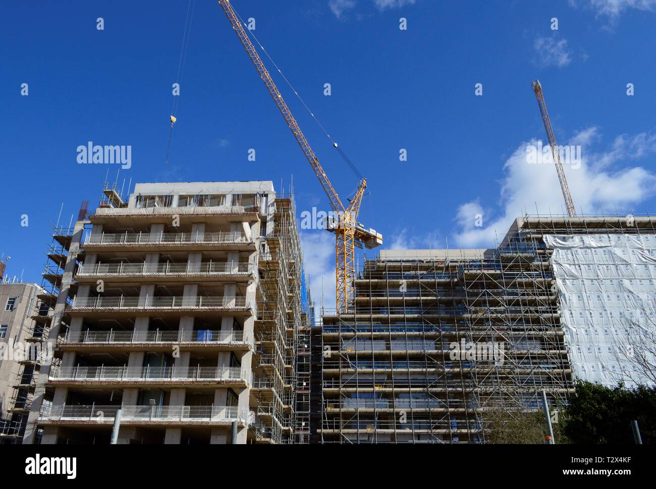 Brandneue Apartments in Staines Thames Großbritannien gebaut Stockfoto