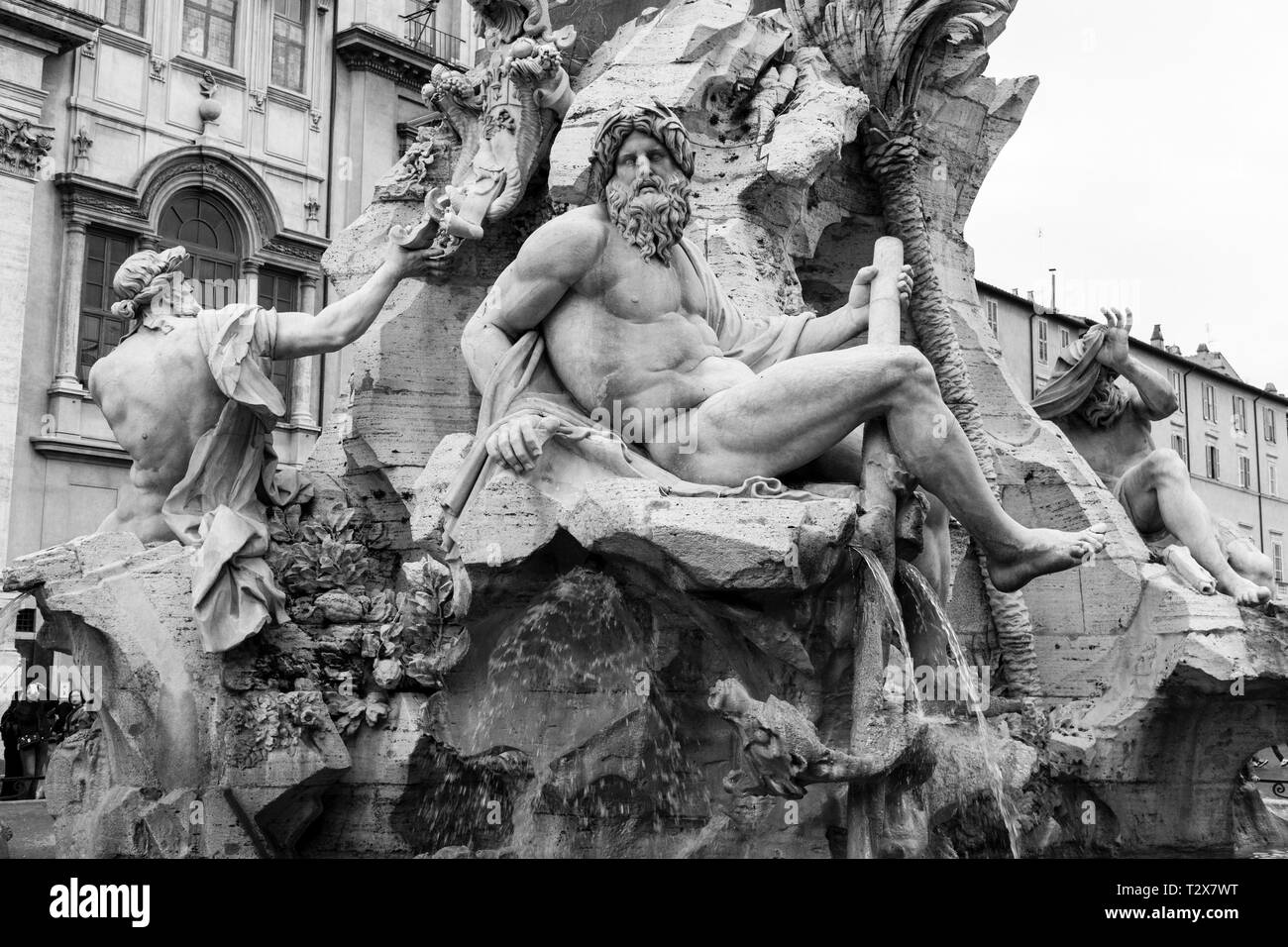 Piazza Navona in Rom, Italien. Stockfoto