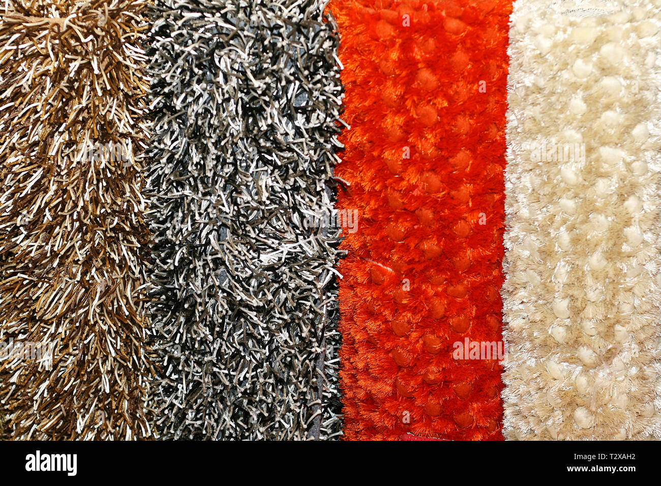 Shag rag Teppiche aus Wolle Stockfoto