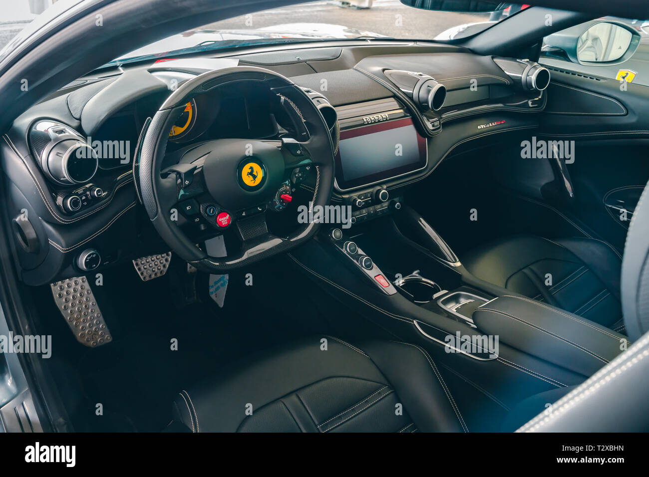 Interior Ferrari Stockfotos Interior Ferrari Bilder