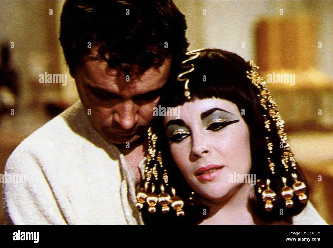 RICHARD Burton und Elizabeth Taylor, CLEOPATRA, 1963 Stockfoto